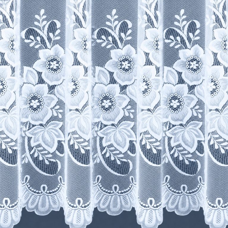 Shop Scalloped Hemmed Net Curtains White scalloped hemmed lace net curtains